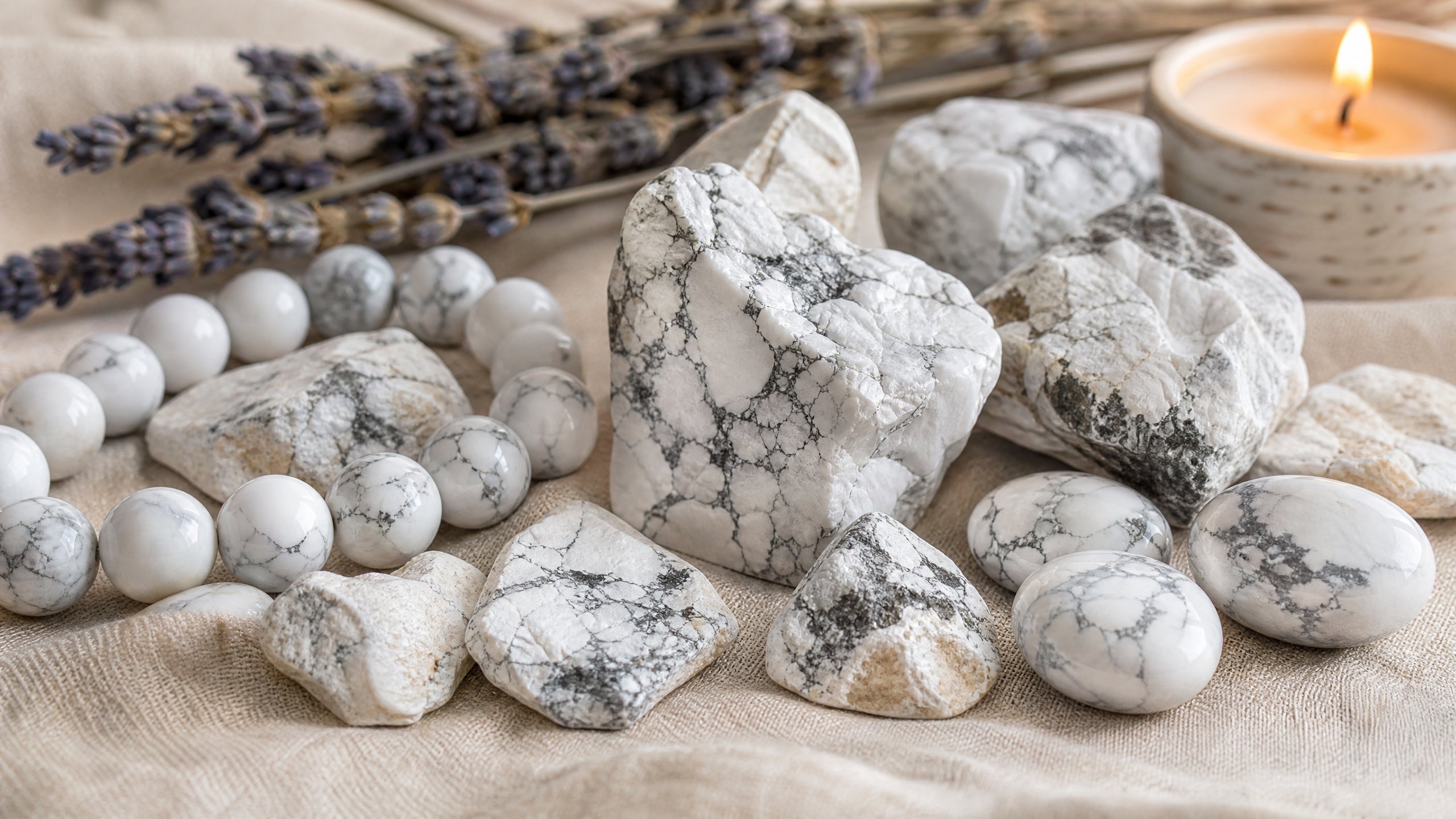 Howlite Crystal Stones - Healing Properties and Metaphysical Benefits