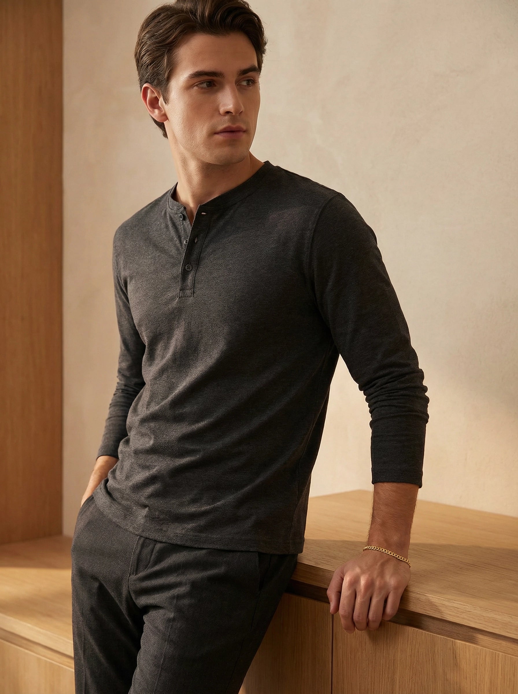 18K Gold-Plated Micro Cuban Link Bracelet - Men's Lifestyle